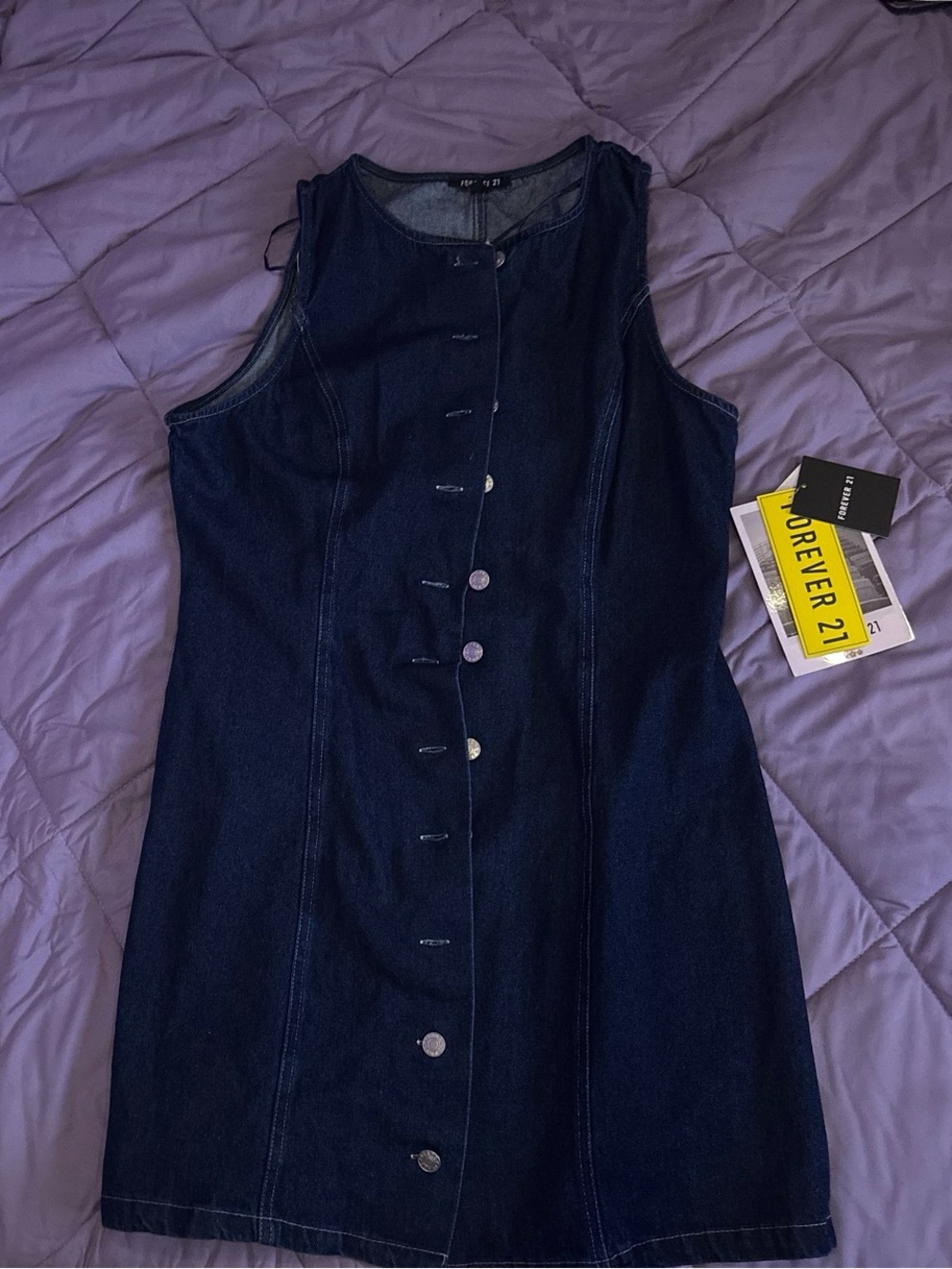 Dark Blue Denim Tank Dress